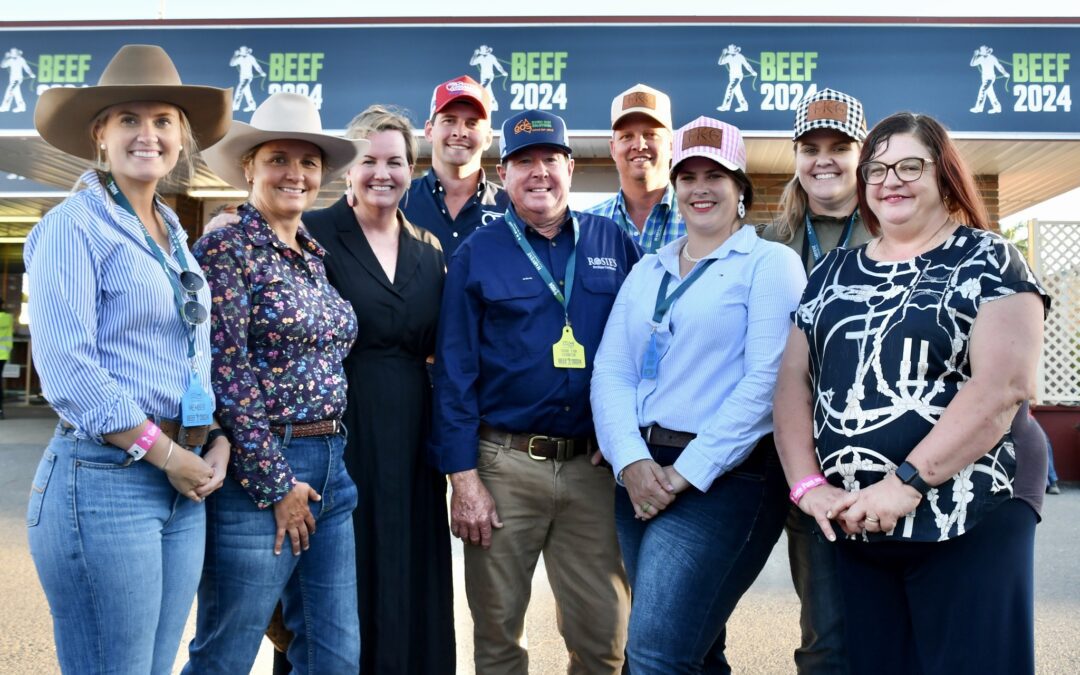 Kara catching up with Nuffield Scholars at Beef Week 2024